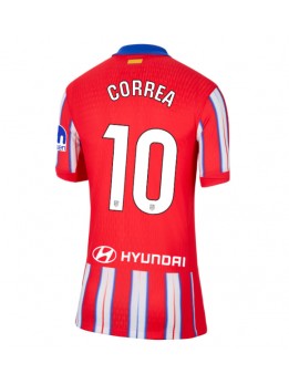 Atletico Madrid Angel Correa #10 Replika Hemmakläder Dam 2024-25 Kortärmad